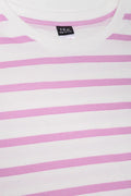 Short Sleeve Stripe T-Shirt White (1)