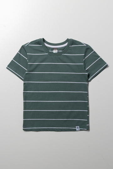 Stripe Short Sleeve T-Shirt Green