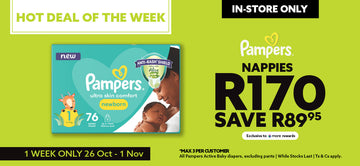 Hot Deal Of The Week! Pampers Active Baby Nappies For R170