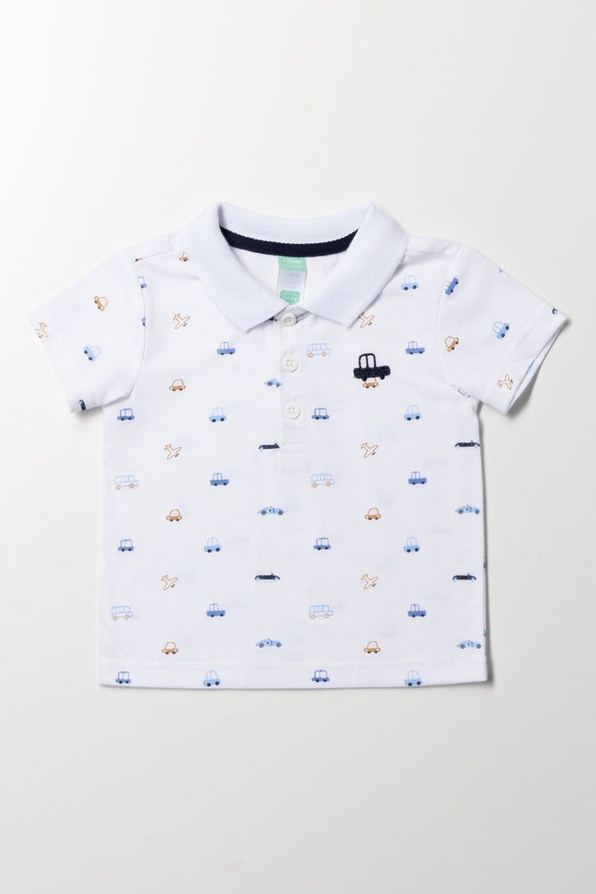 White Patterned Golfer