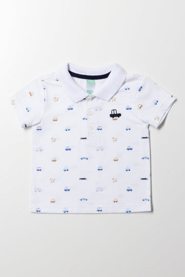 White Patterned Golfer