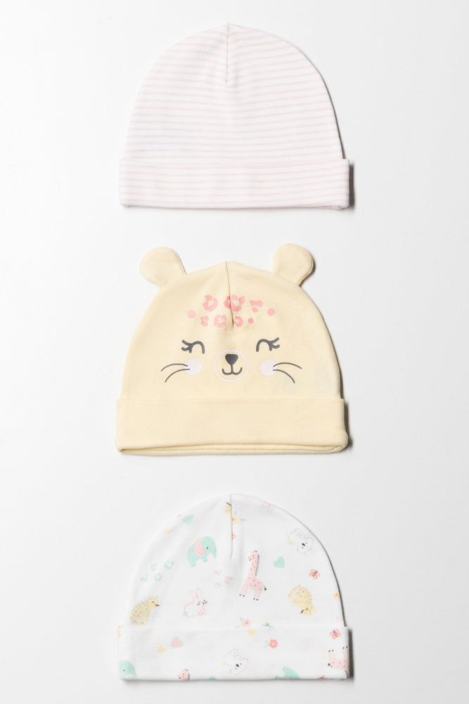 3 Pack Hats Yellow