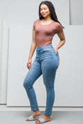 Rib Seamless Bodysuit Natural (1)