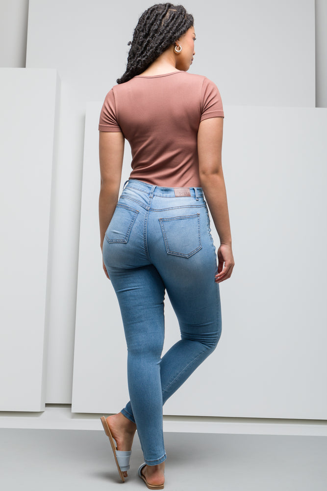 Rib Seamless Bodysuit Natural (2)