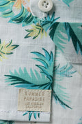 Palm Tree Short Sleeve Shirt White (2)