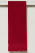 Fringed Guest Towel Red