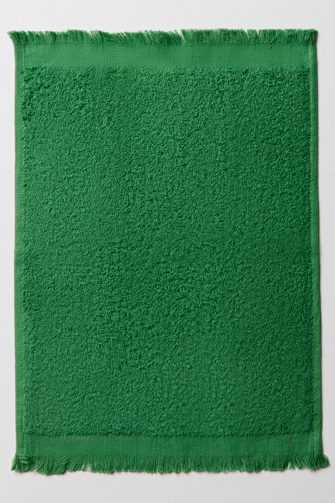 2 Pack Fringe Guest Towels Green And Red (2)