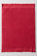 2 Pack Fringe Guest Towels Green And Red (3)