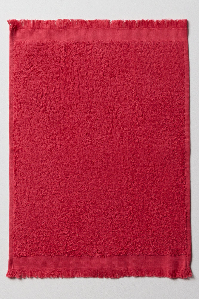 2 Pack Fringe Guest Towels Green And Red (3)