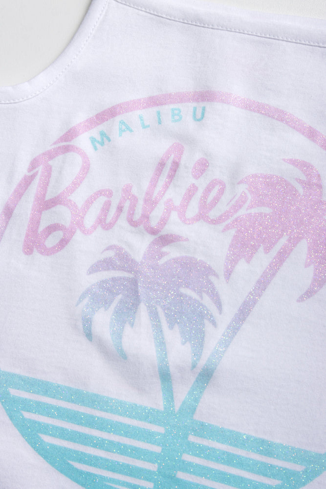 Barbie 2 Pack T-Shirts White & Aqua (2)