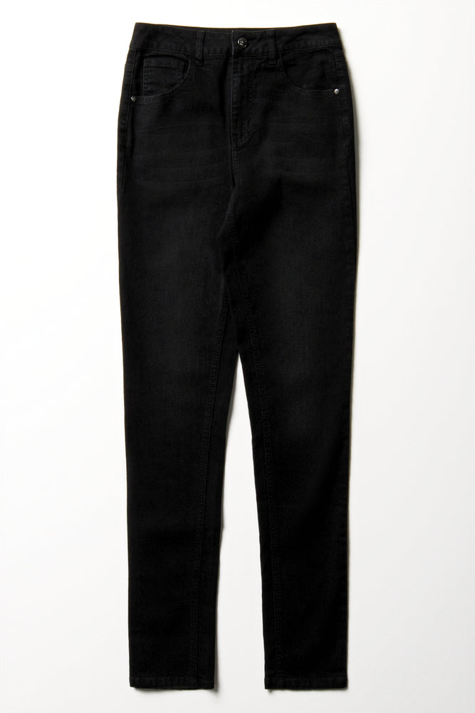Skinny Denim Jeans Black (4)