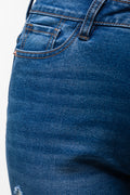Distressed Skinny Denim Jean Blue (3)