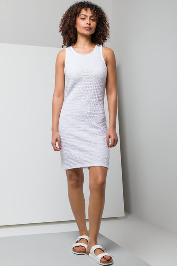 Racer Bodycon Dress White