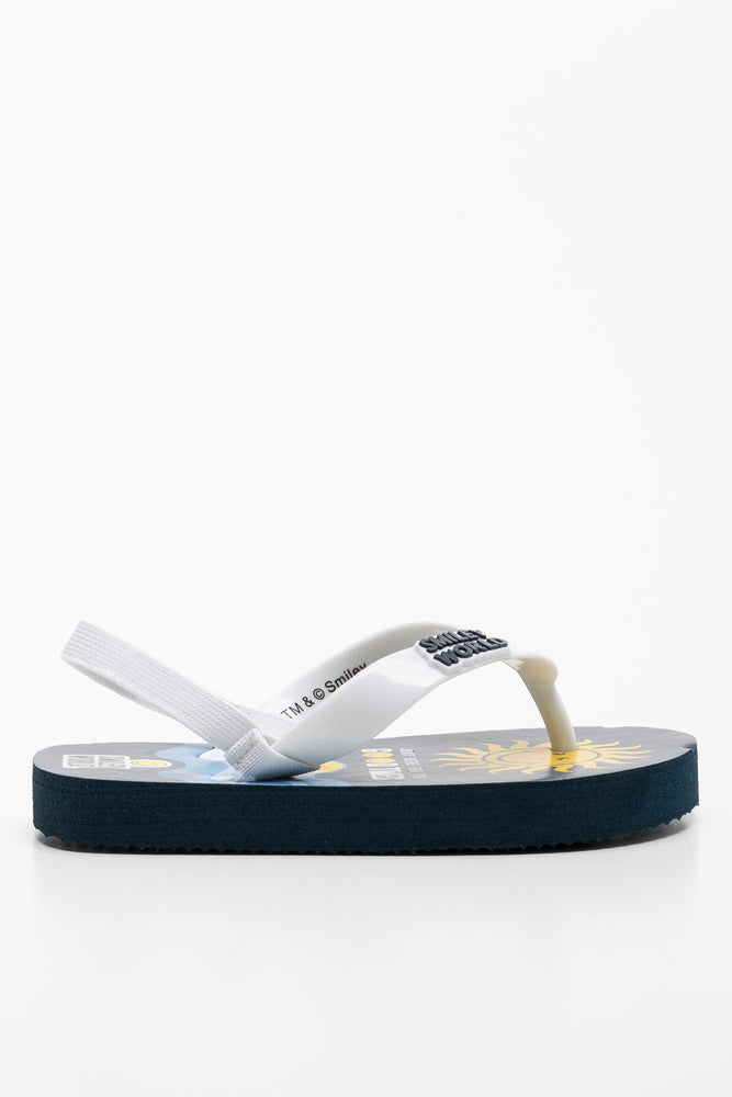 Smiley Flip Flop Navy (1)