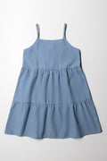 Tiered Strappy Dress Blue