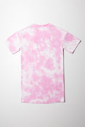 Barbie Short Sleeve T-Shirt Dress Pink (2)