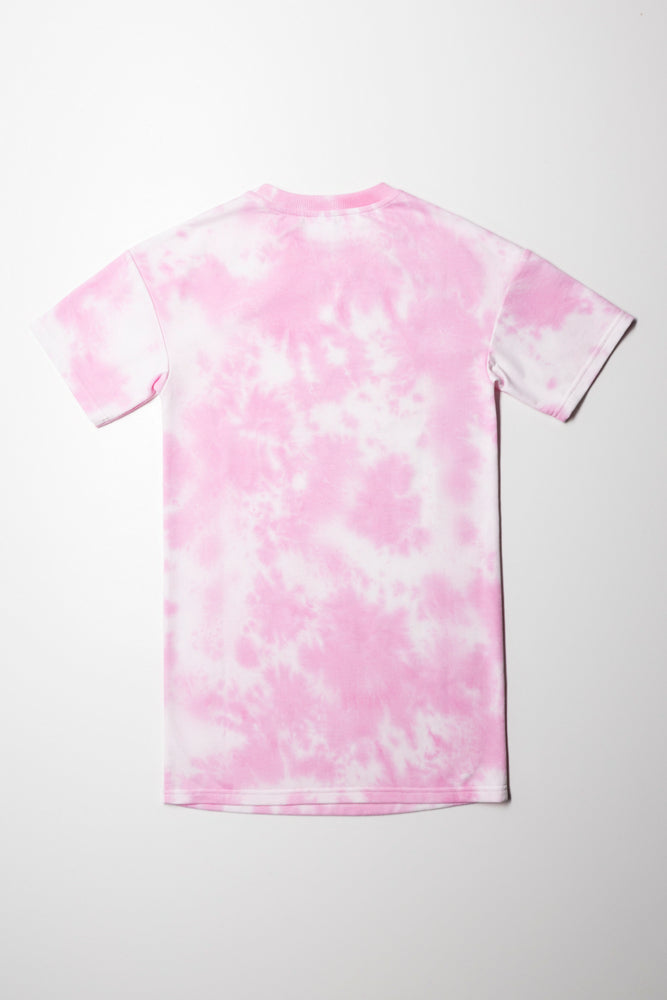 Barbie Short Sleeve T-Shirt Dress Pink (2)
