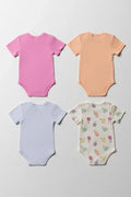 4 Pack Printed Girl Body Vest Multi (5)