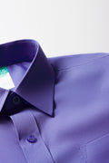 Unisex School Long Sleeve Collar Shirt Blue Toughees (1)