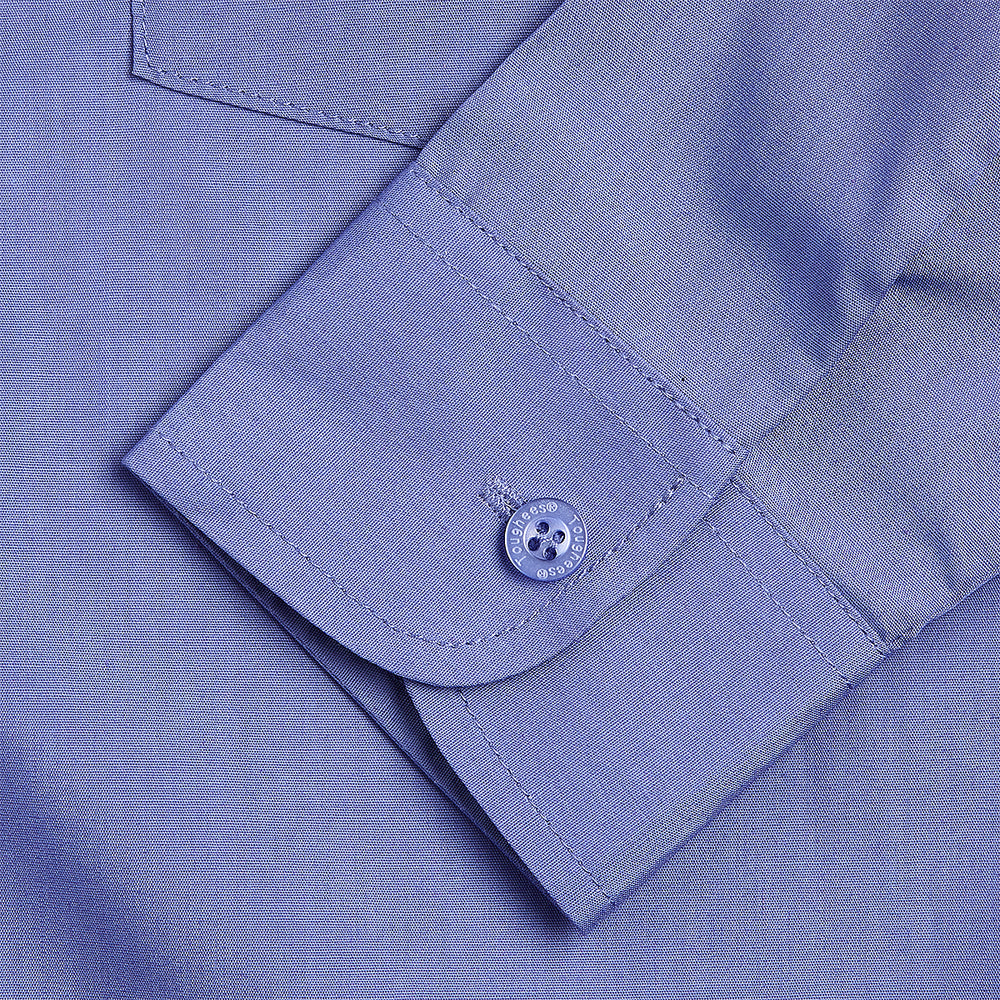 Unisex School Long Sleeve Collar Shirt Blue Toughees (4)