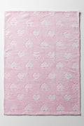 Heart Coral Fleece Blanket Pink (2)