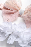 2 Pack Headband Occasion Peach And White (1)
