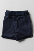 Belted Chino Shorts Navy (2)