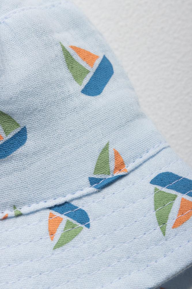 Boat Bucket Hat Light Blue