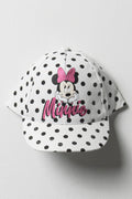 Minne Mouse Polka Dot Cap Black And White