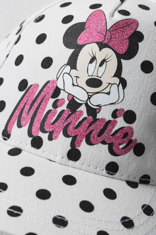 Minne Mouse Polka Dot Cap Black And White (1)