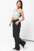 Seamless Asymmetrical Top Turquoise (1)