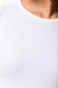 Seamless Cropped T-Shirt White (3)