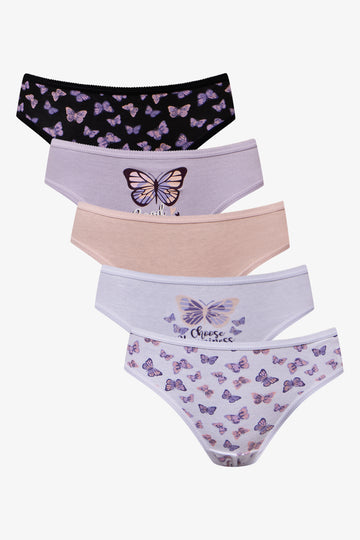 5 Pack Bikini Multi Ditsy Flower