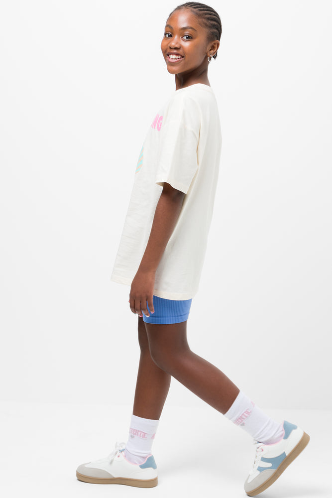 Shells Oversized Short Sleeve T-Shirt White (1)