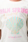 Shells Oversized Short Sleeve T-Shirt White (3)