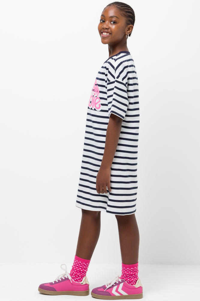 Barbie Stripe Dress Navy & White (1)