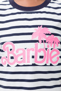 Barbie Stripe Dress Navy & White (3)