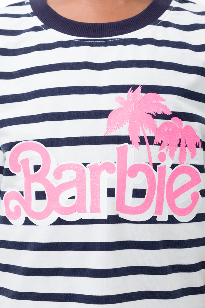 Barbie Stripe Dress Navy & White (3)