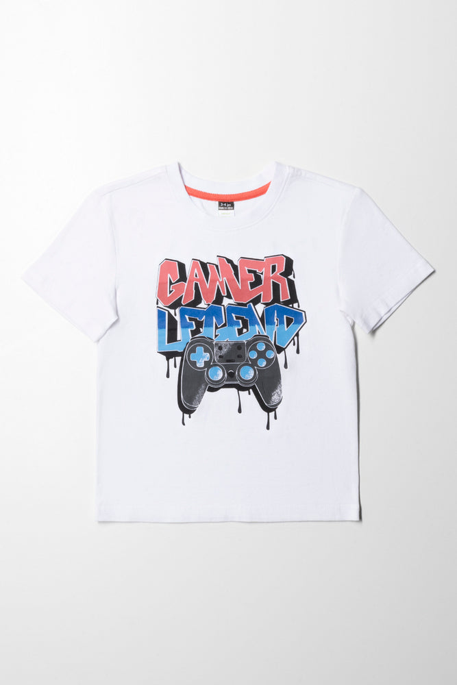 Gamer Short Sleeve T-Shirt White