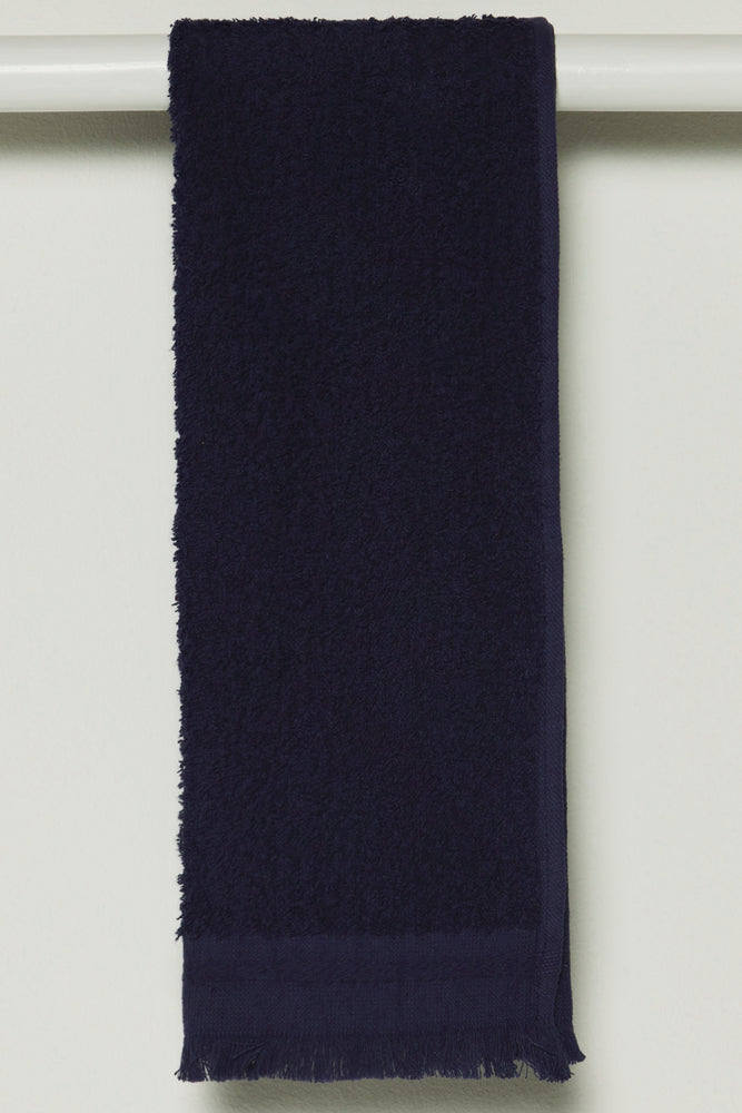 Fringed Guest Towel Navy