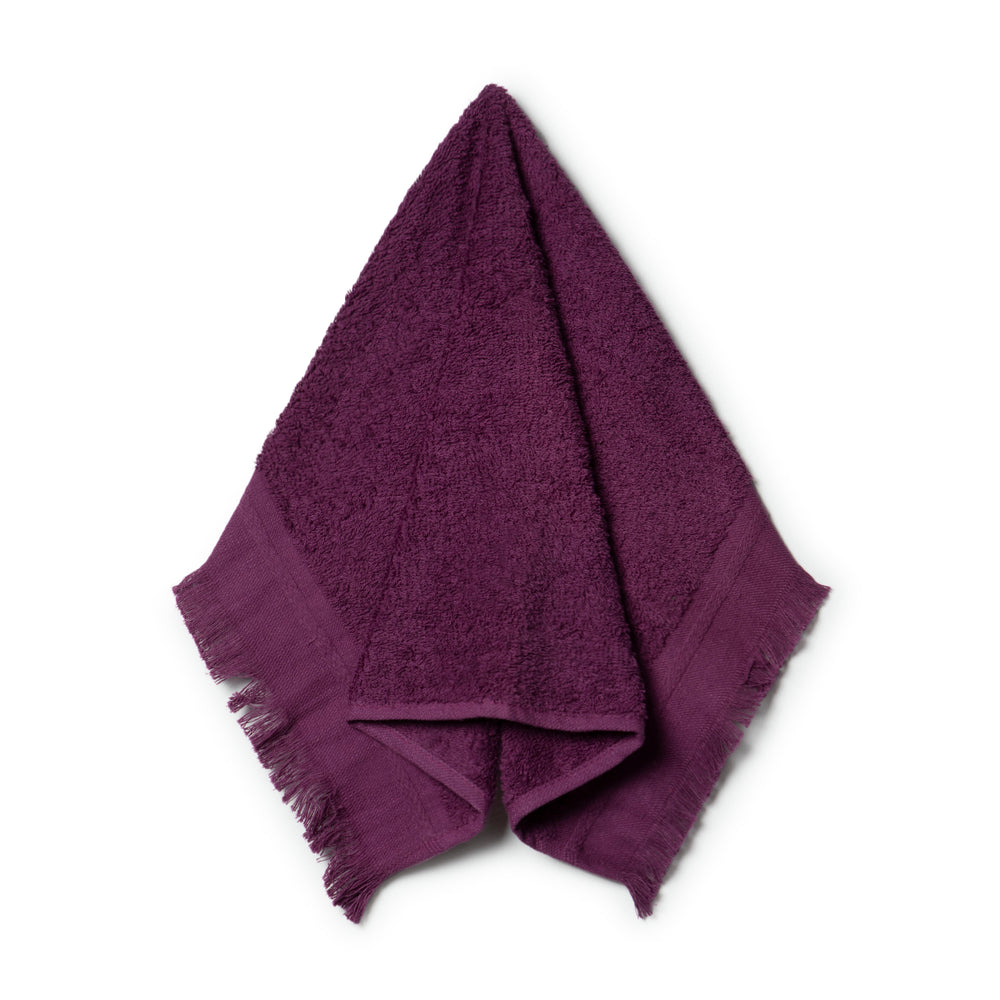Fringed Guest Towel Grape