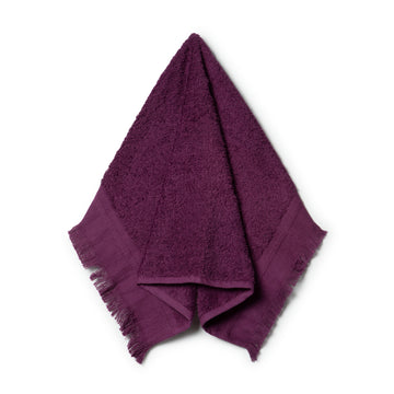 Fringed Guest Towel Grape