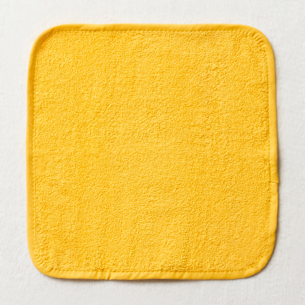 3 Pack Face Cloths White, Yellow & Green (3)
