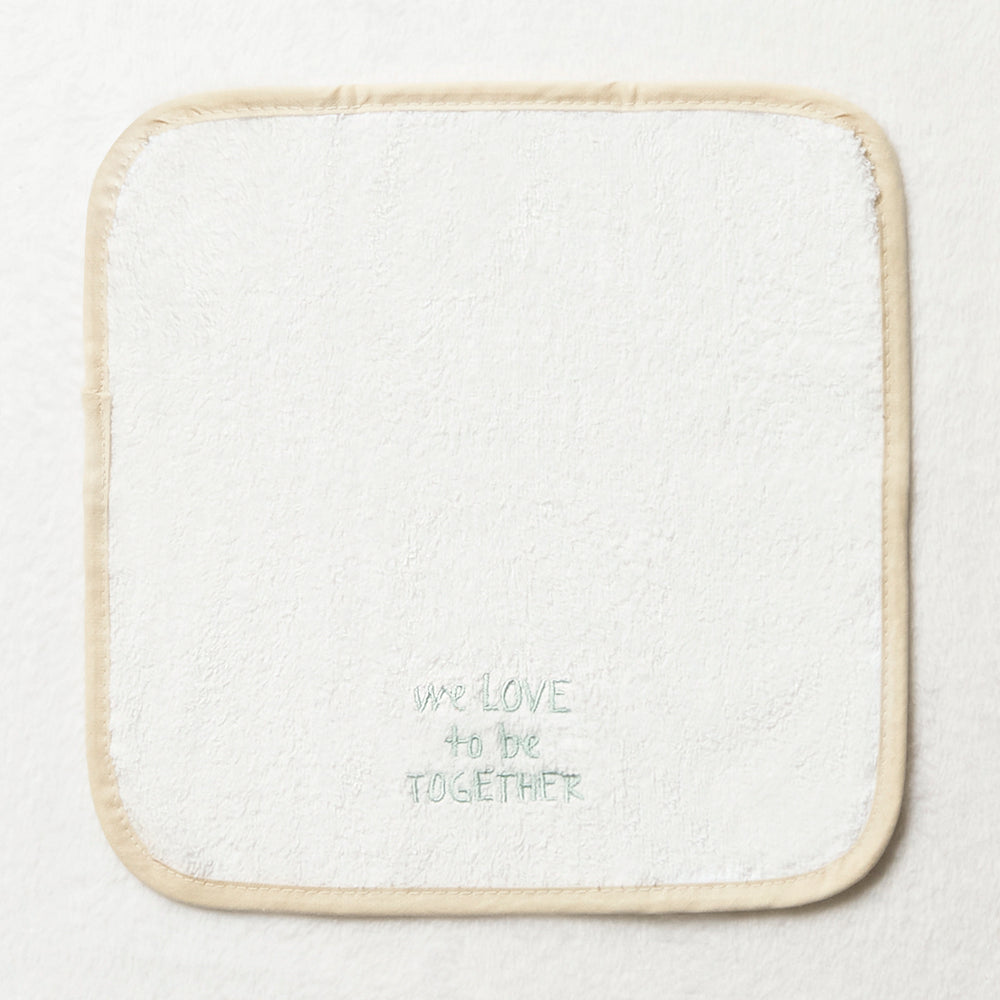 3 Pack Face Cloths White, Yellow & Green (4)