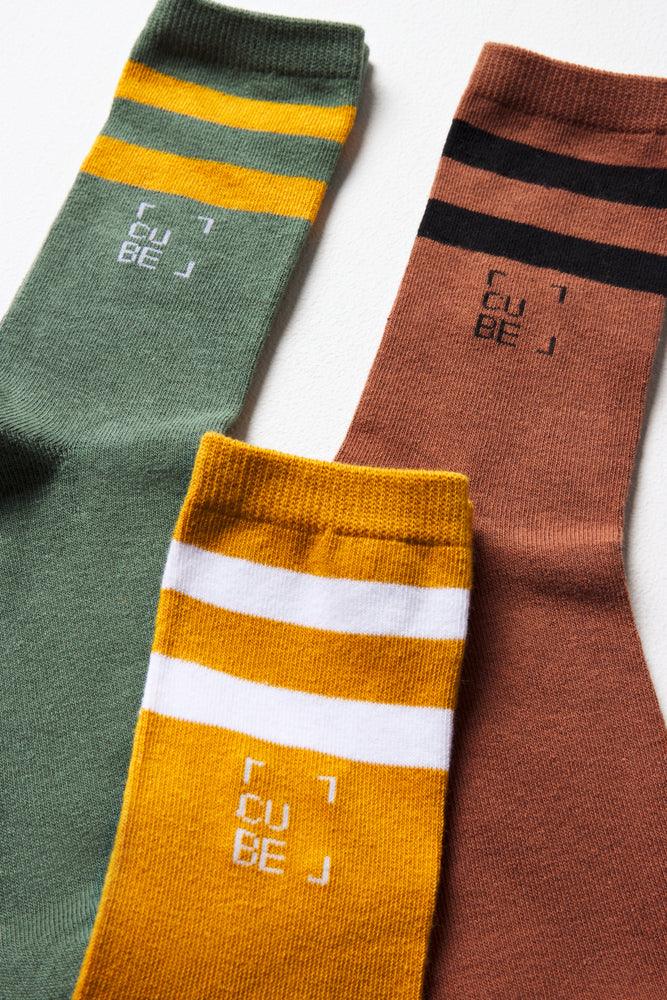 3 Pack Socks Multi (1)