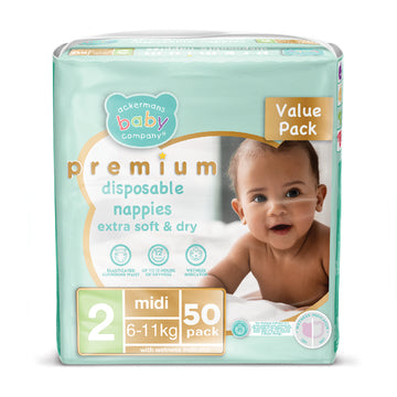 ABC Premium Midi Nappies Size 2 50'S