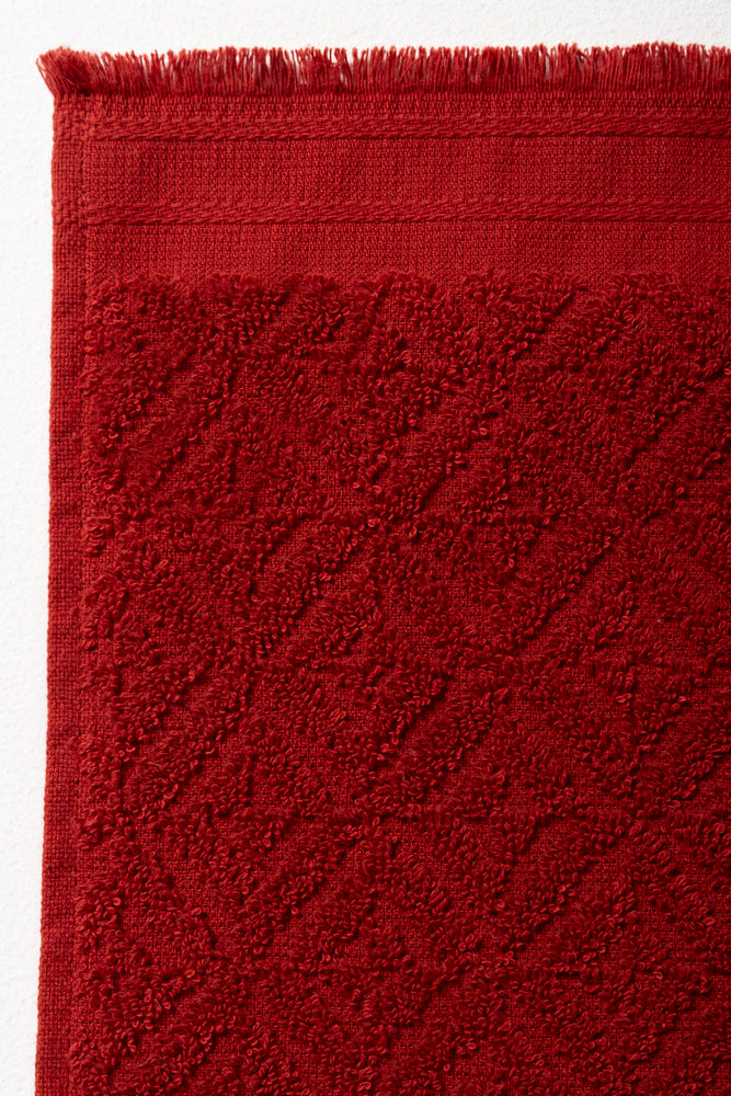 Textured Guest Towel Orange (1)