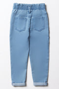 MINI MOM PAPERBAG DENIM LIGHT WASH (2)