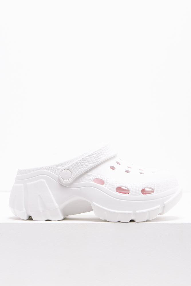 Daisy Clog White