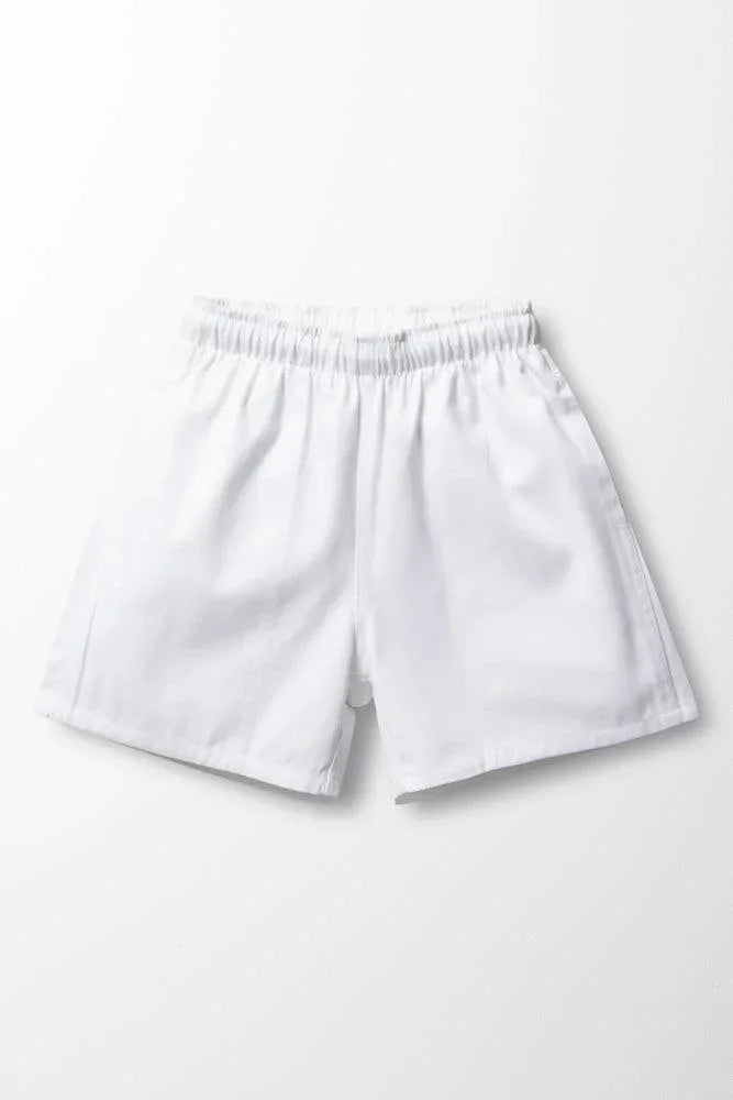 Unisex School Sports Shorts White